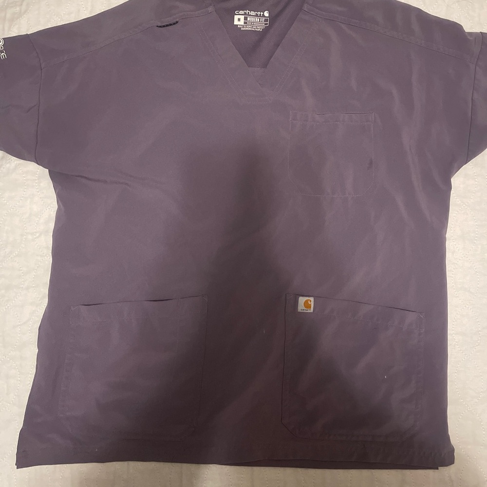 Womens Carhartt Lavender Scrub Top - medium